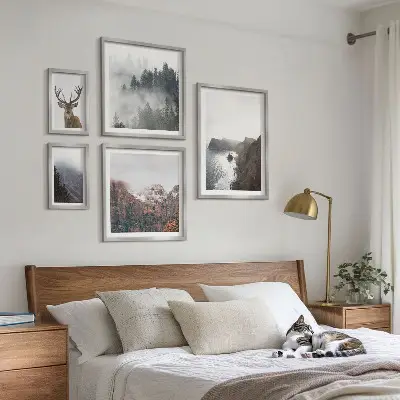 Set of 5 wall art pieces Wildlife landscapes