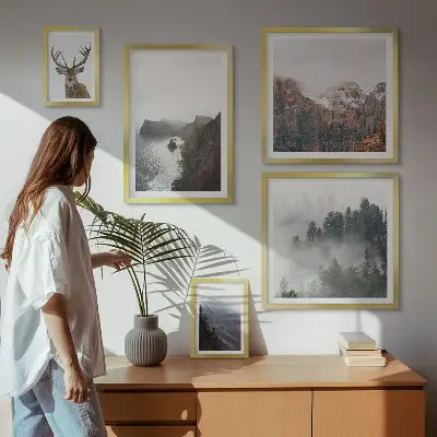 Wildlife landscapes wall art set of 5 pieces