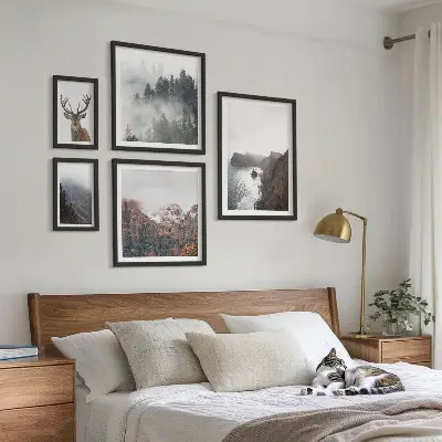 Wildlife landscapes wall art set of 5 pieces