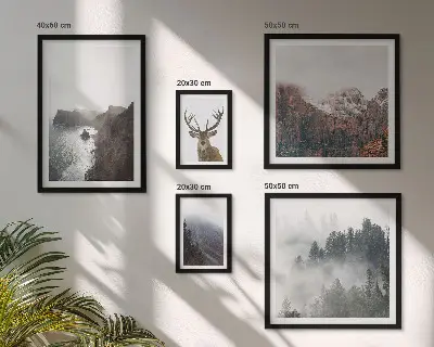 Wildlife landscapes wall art set of 5 pieces