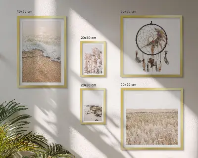 Framed photo set Natural beach landscapes