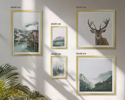 Mountain nature landscapes wall art set of 5 pieces