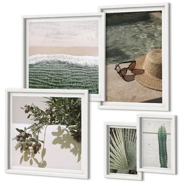 Gallery wall Summer plants water relaxation