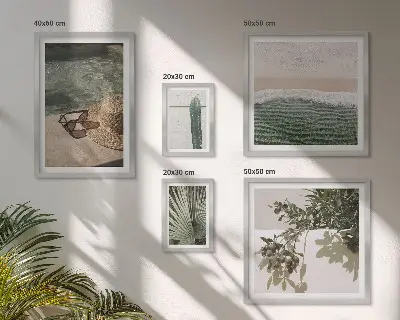 Gallery wall Summer plants water relaxation