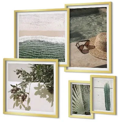 Gallery wall Summer plants water relaxation
