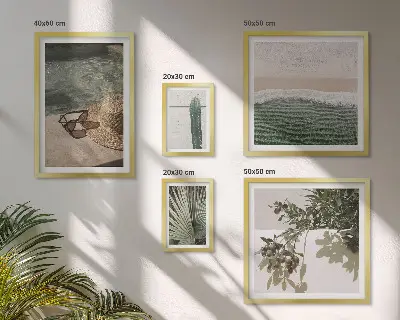 Gallery wall Summer plants water relaxation