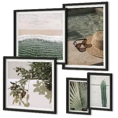 Gallery wall Summer plants water relaxation