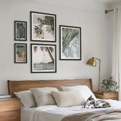 Gallery wall Tropical relaxing plants