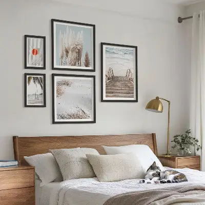Framed photo set Beach views and nature