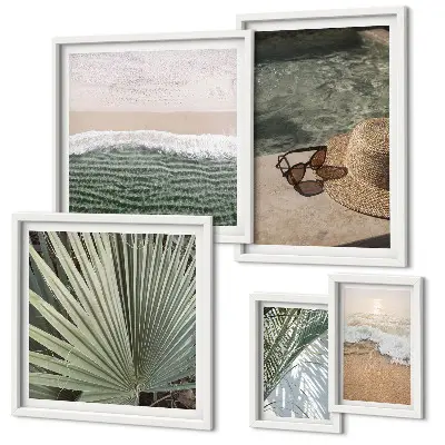 Gallery wall Stylish holiday water themes