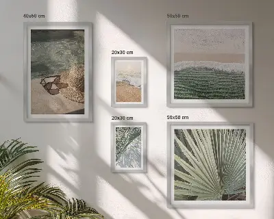 Gallery wall Stylish holiday water themes