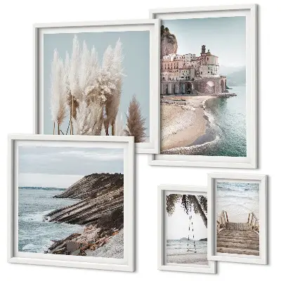 Gallery wall Stylish seaside views