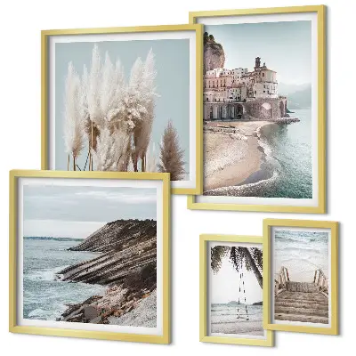 Gallery wall Stylish seaside views
