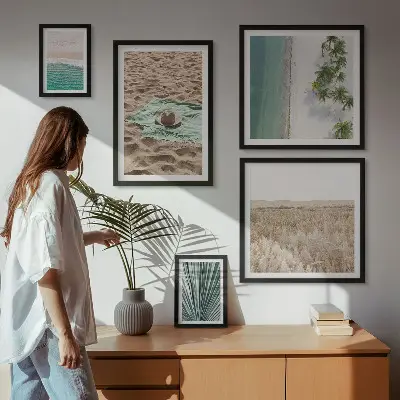 Framed photo set Tropical beach views