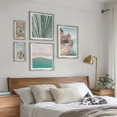 Seaside view wall art set of 5 pieces