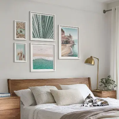 Seaside view wall art set of 5 pieces