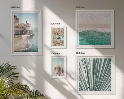 Seaside view wall art set of 5 pieces