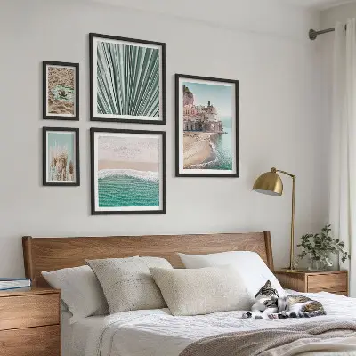Seaside view wall art set of 5 pieces