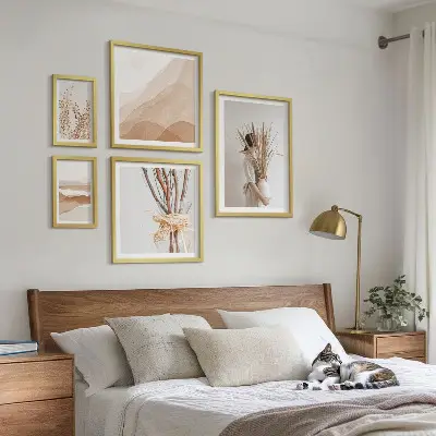 Gallery wall Stylish boho plants landscapes