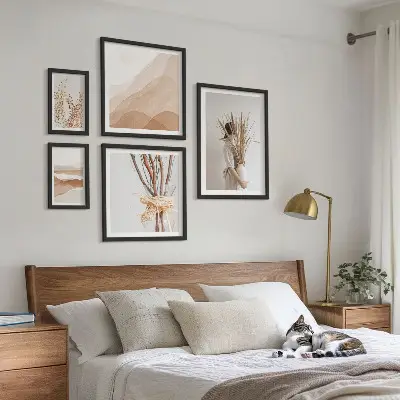 Gallery wall Stylish boho plants landscapes
