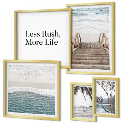 Framed photo set Beaches, peace, sea views