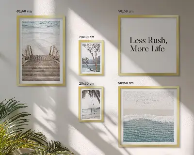 Framed photo set Beaches, peace, sea views