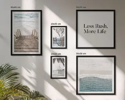 Framed photo set Beaches, peace, sea views