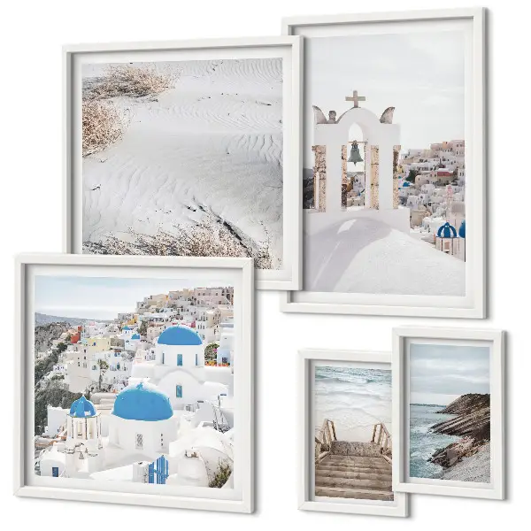 Gallery wall The white landscapes of Greece