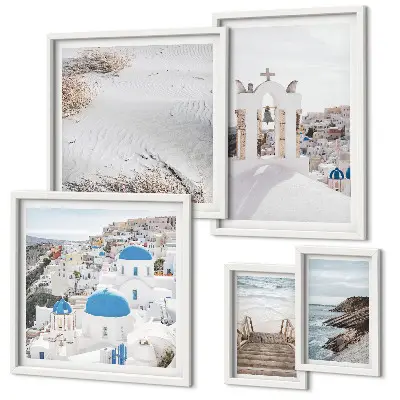 Gallery wall The white landscapes of Greece