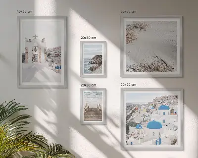 Gallery wall The white landscapes of Greece