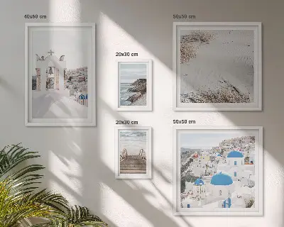 Gallery wall The white landscapes of Greece