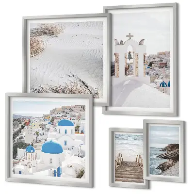 Gallery wall The white landscapes of Greece