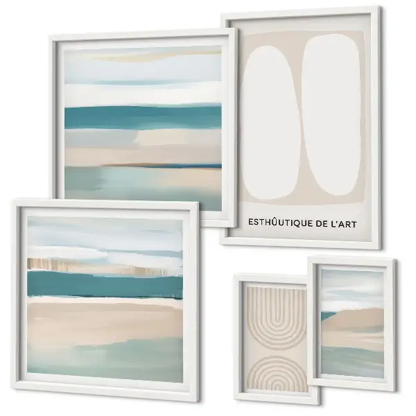 Framed photo set Abstract nature compositions