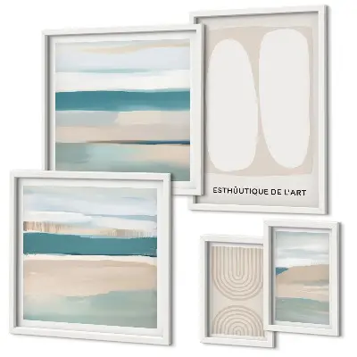 Framed photo set Abstract nature compositions