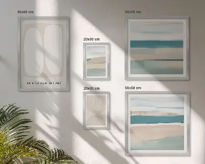 Framed photo set Abstract nature compositions