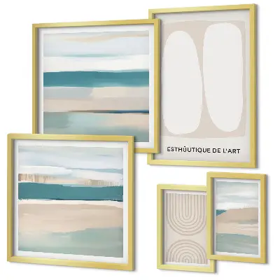 Framed photo set Abstract nature compositions
