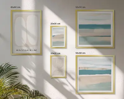 Framed photo set Abstract nature compositions