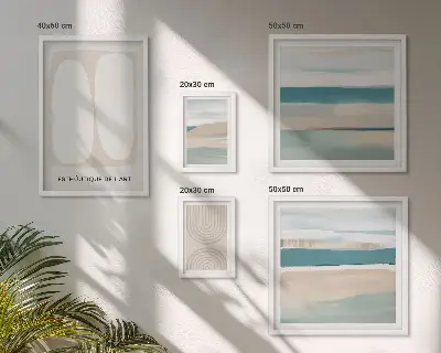 Framed photo set Abstract nature compositions