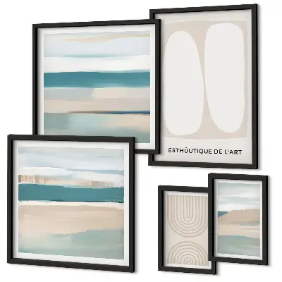 Framed photo set Abstract nature compositions