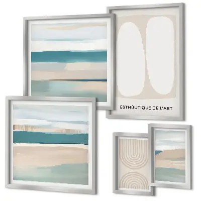 Framed photo set Abstract nature compositions