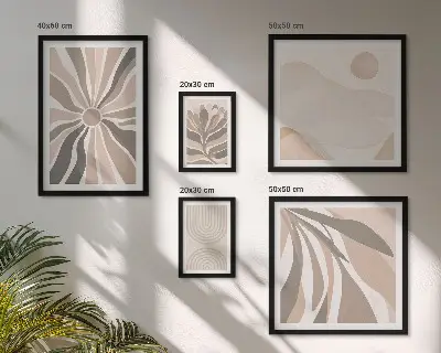 Framed photo set Stylish nature compositions
