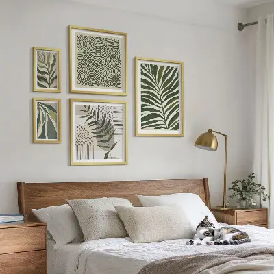 Gallery wall Modern plant patterns