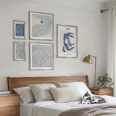 Gallery wall Abstract modern lines
