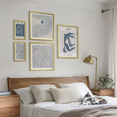 Gallery wall Abstract modern lines