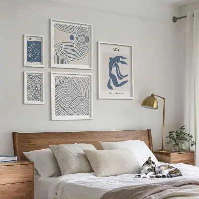 Gallery wall Abstract modern lines