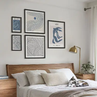 Gallery wall Abstract modern lines