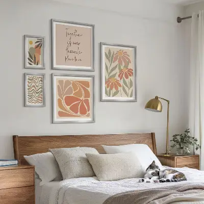 Framed photo set Stylish decorations nature flowers