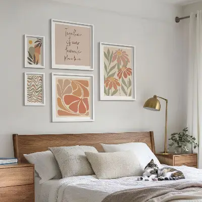 Framed photo set Stylish decorations nature flowers