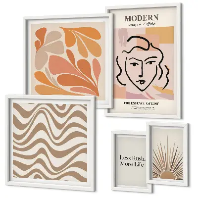 Framed photo set Modern abstract style