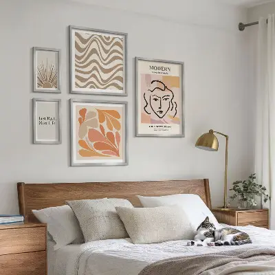 Framed photo set Modern abstract style